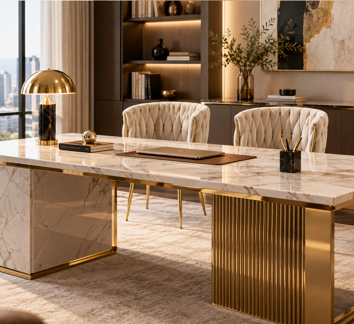 Chaises Velours Dorée – vue 5