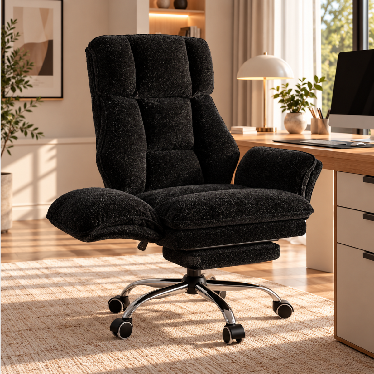 Fauteuil de Bureau Ergonomique avec Repose-Pieds – vue 6