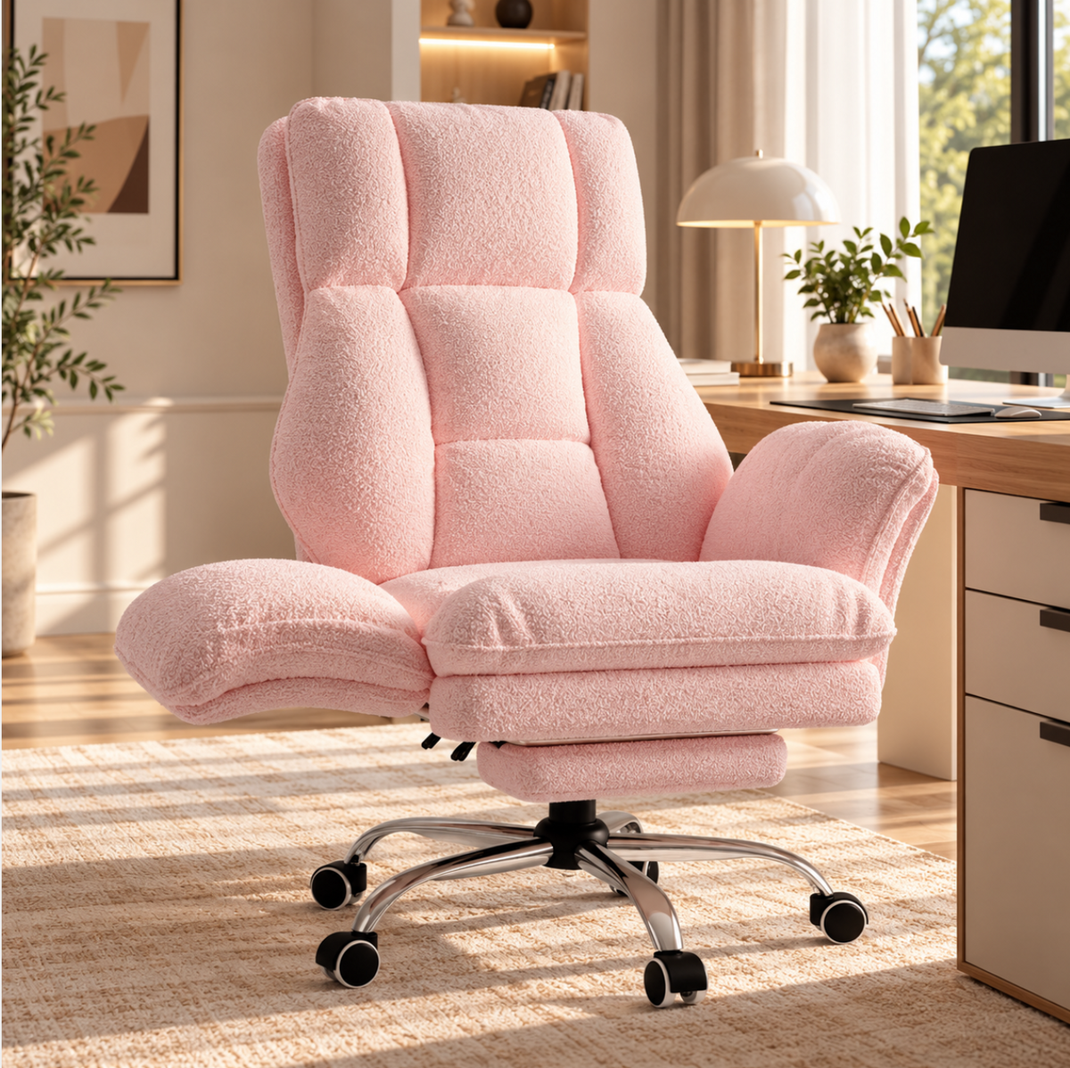 Fauteuil de Bureau Ergonomique avec Repose-Pieds – vue 3