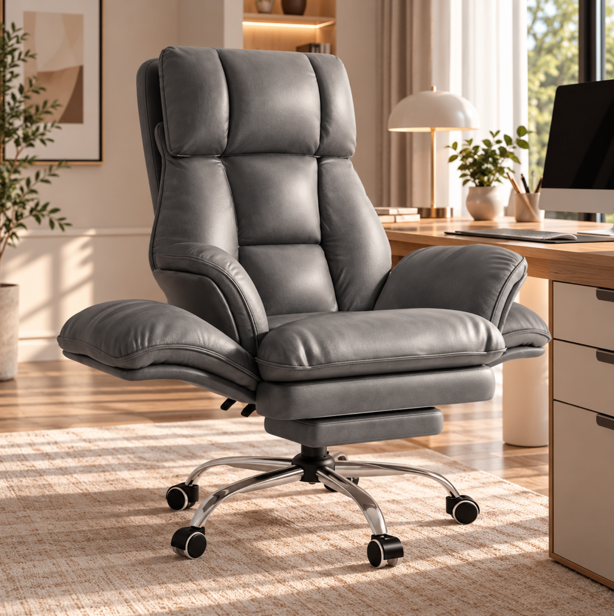 Fauteuil de Bureau Ergonomique avec Repose-Pieds – vue 5