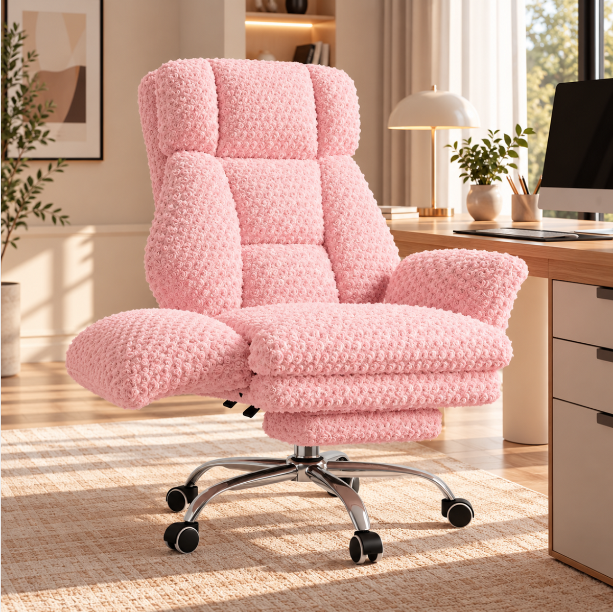 Fauteuil de Bureau Ergonomique avec Repose-Pieds – vue 4