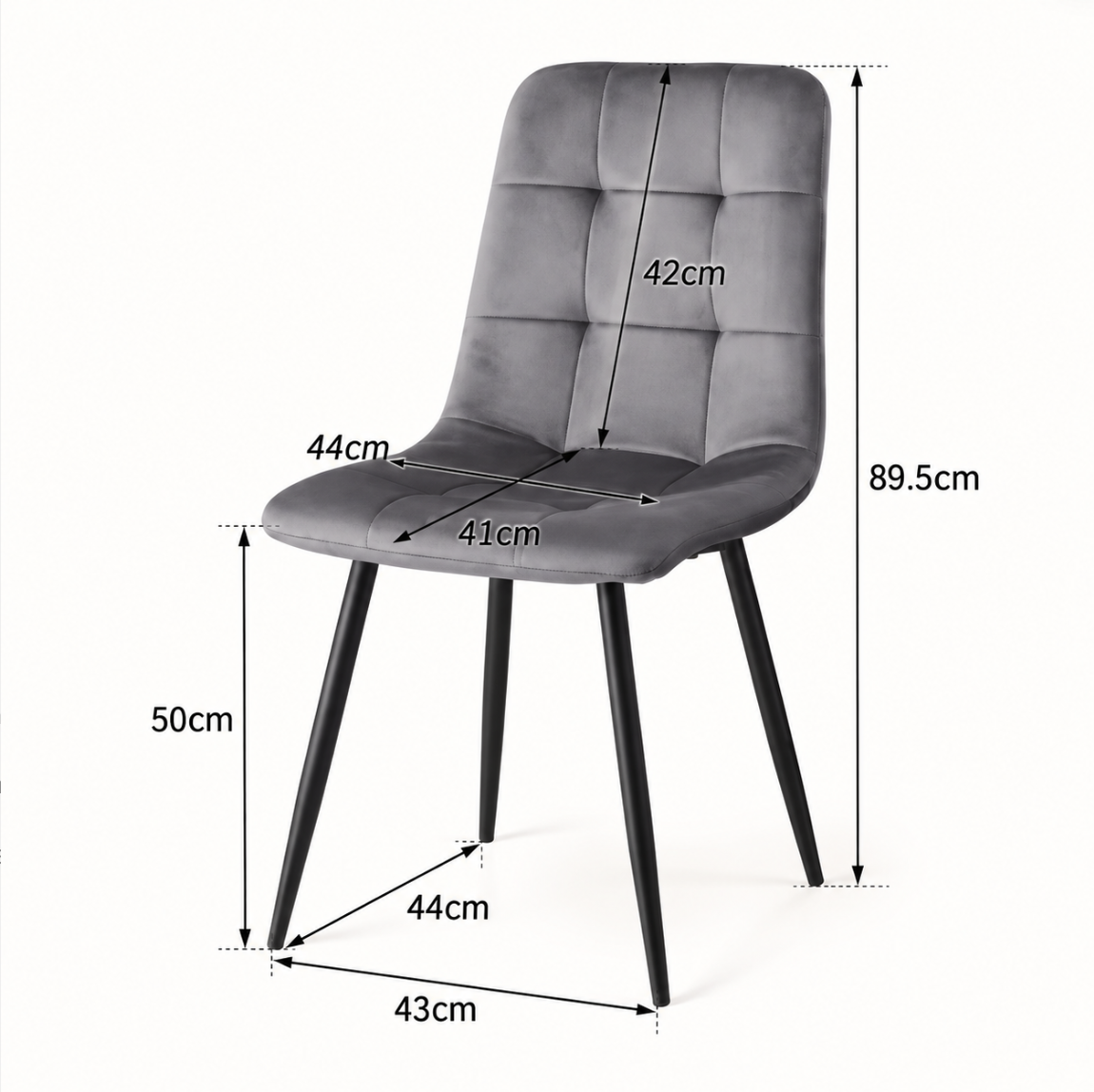 Chaises Velours Moderne – vue 7