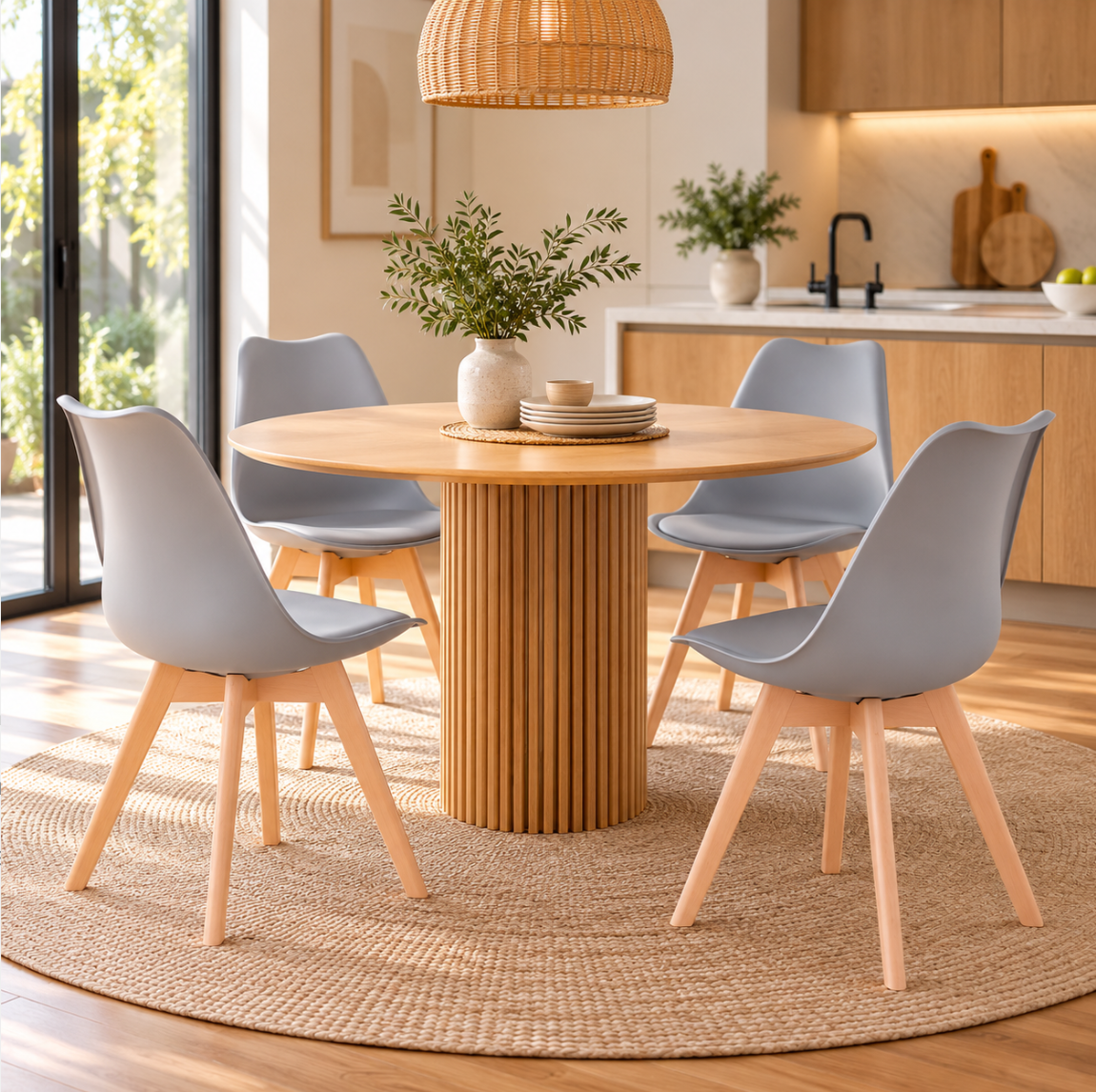 Chaises Hêtre Scandinave – vue 6
