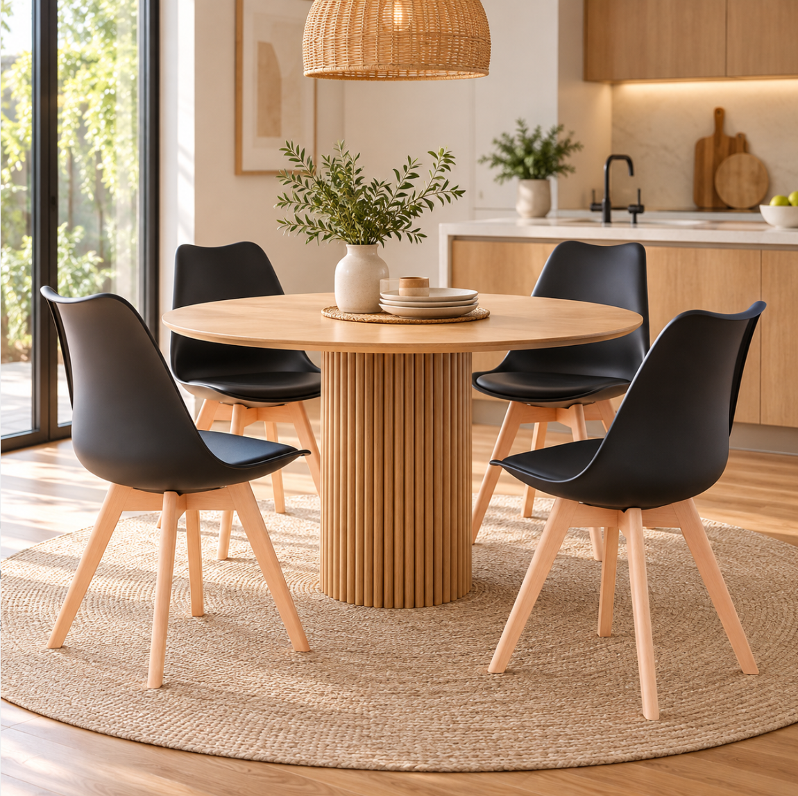 Chaises Hêtre Scandinave – vue 5