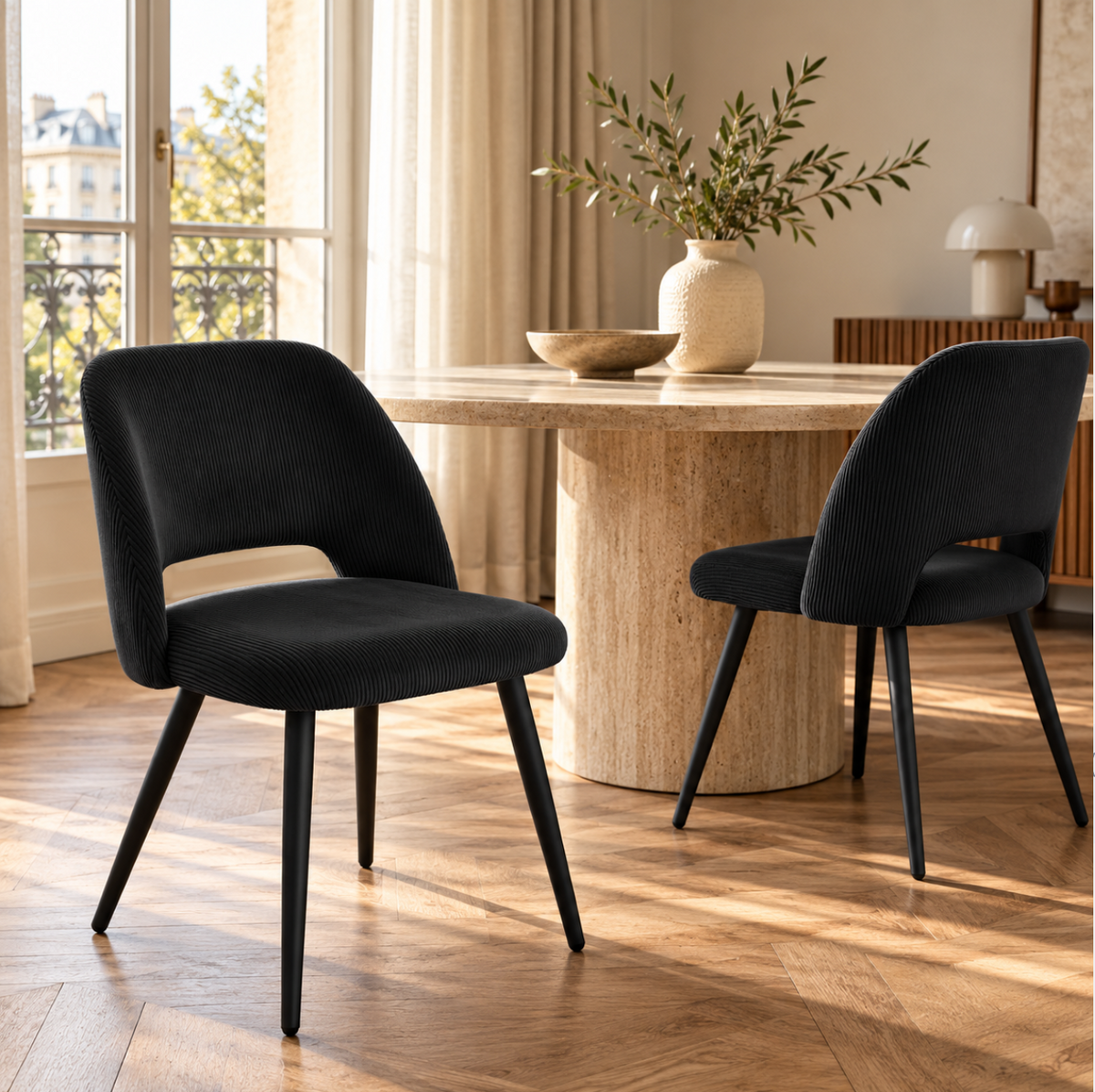 Chaises Velours Côtelé – vue 6