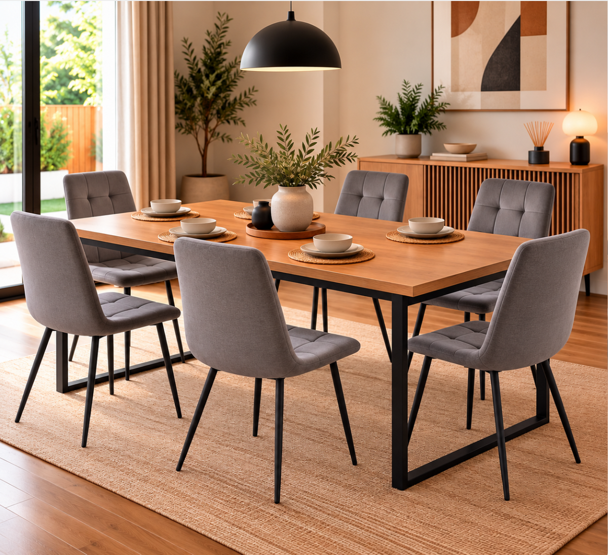 Chaises Velours Moderne – vue 2