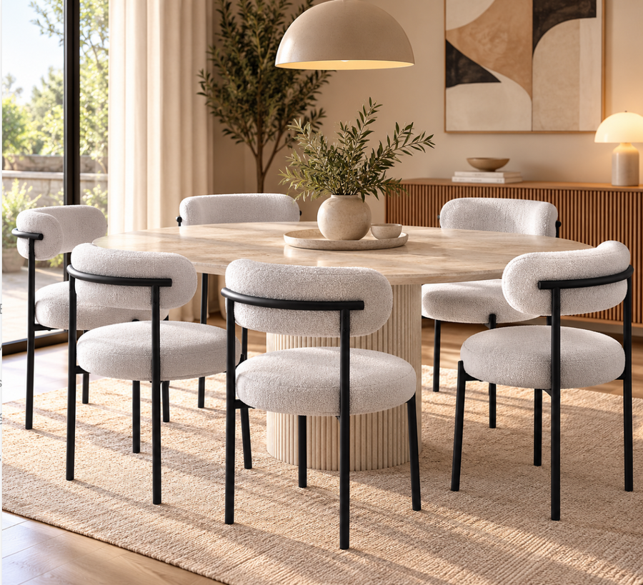 Chaises Teddy Bouclé – vue 2