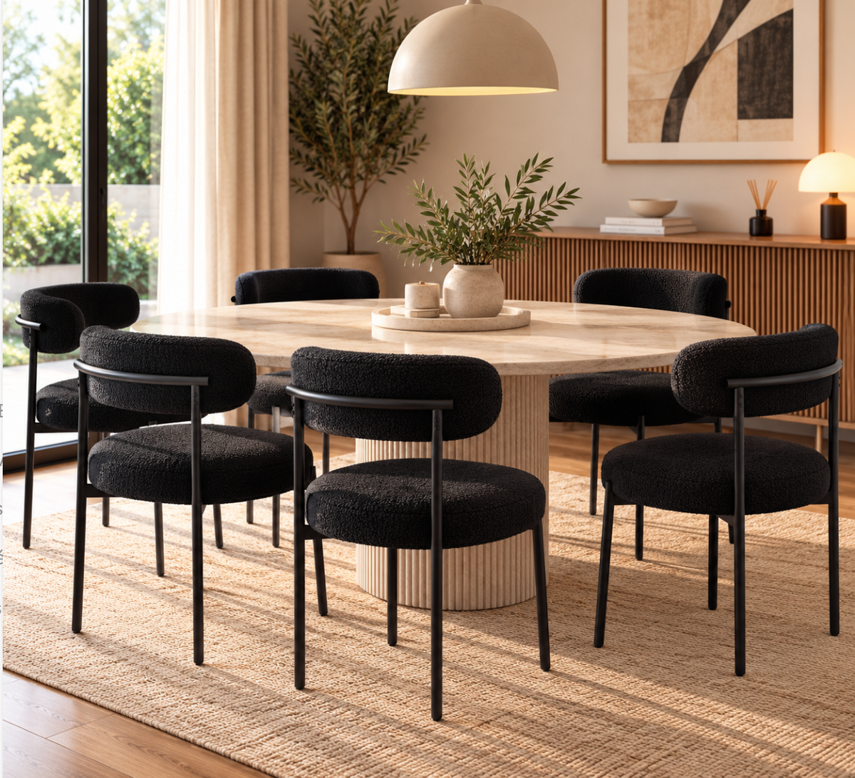 Chaises Teddy Bouclé – vue 3