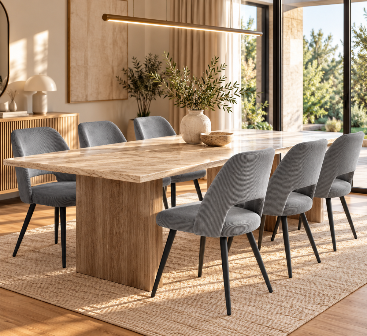 Chaises Velours Côtelé – vue 12