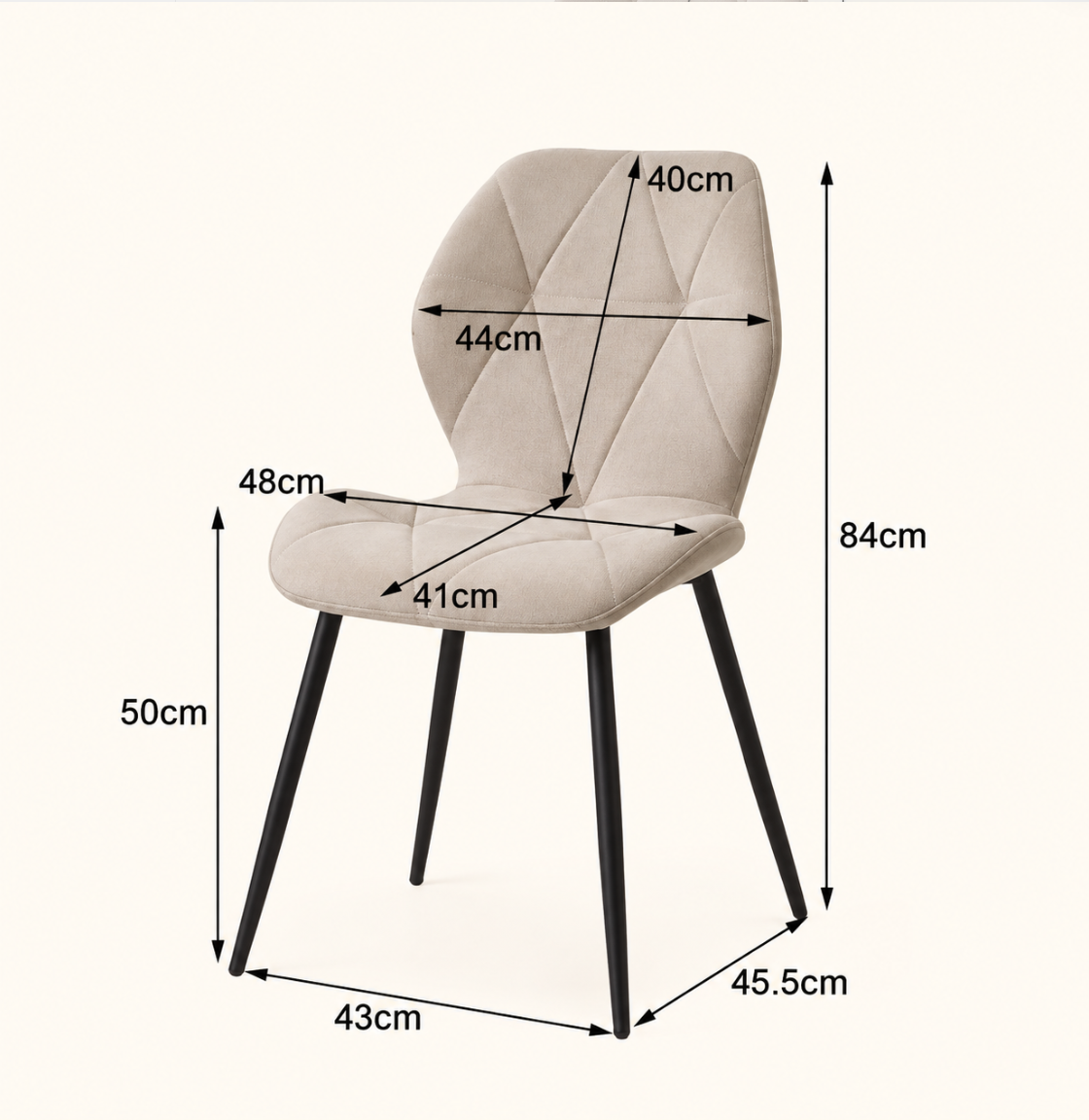 Chaises en lin – vue 13