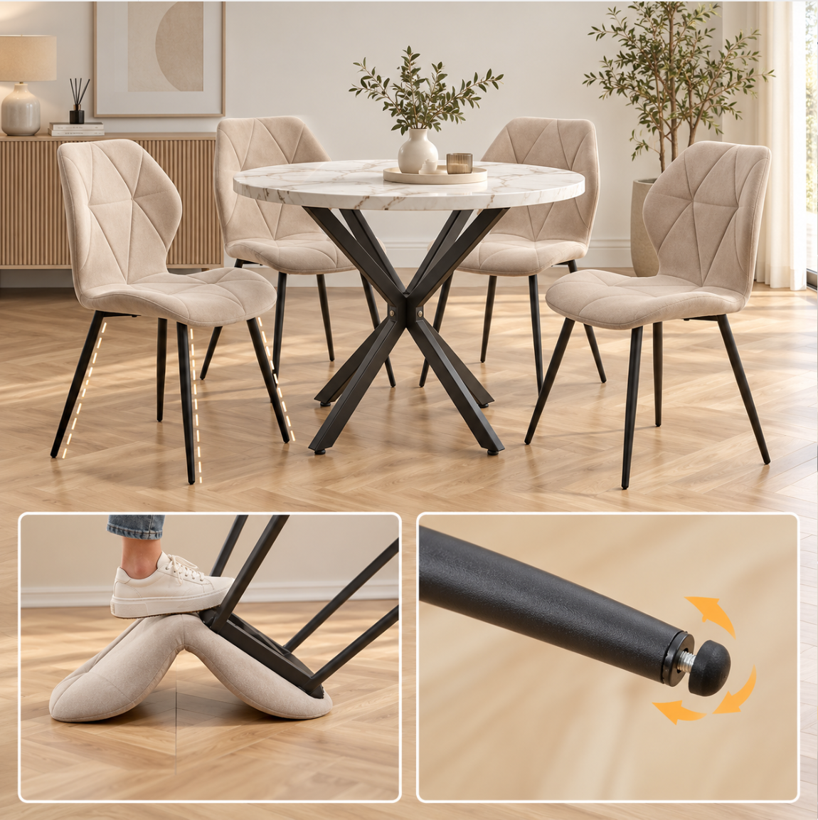 Chaises en lin – vue 14