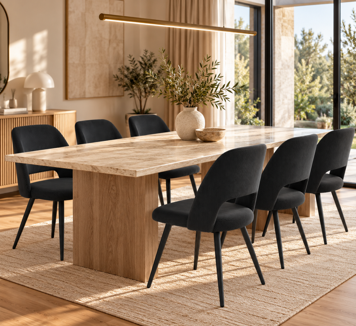 Chaises Velours Côtelé – vue 10