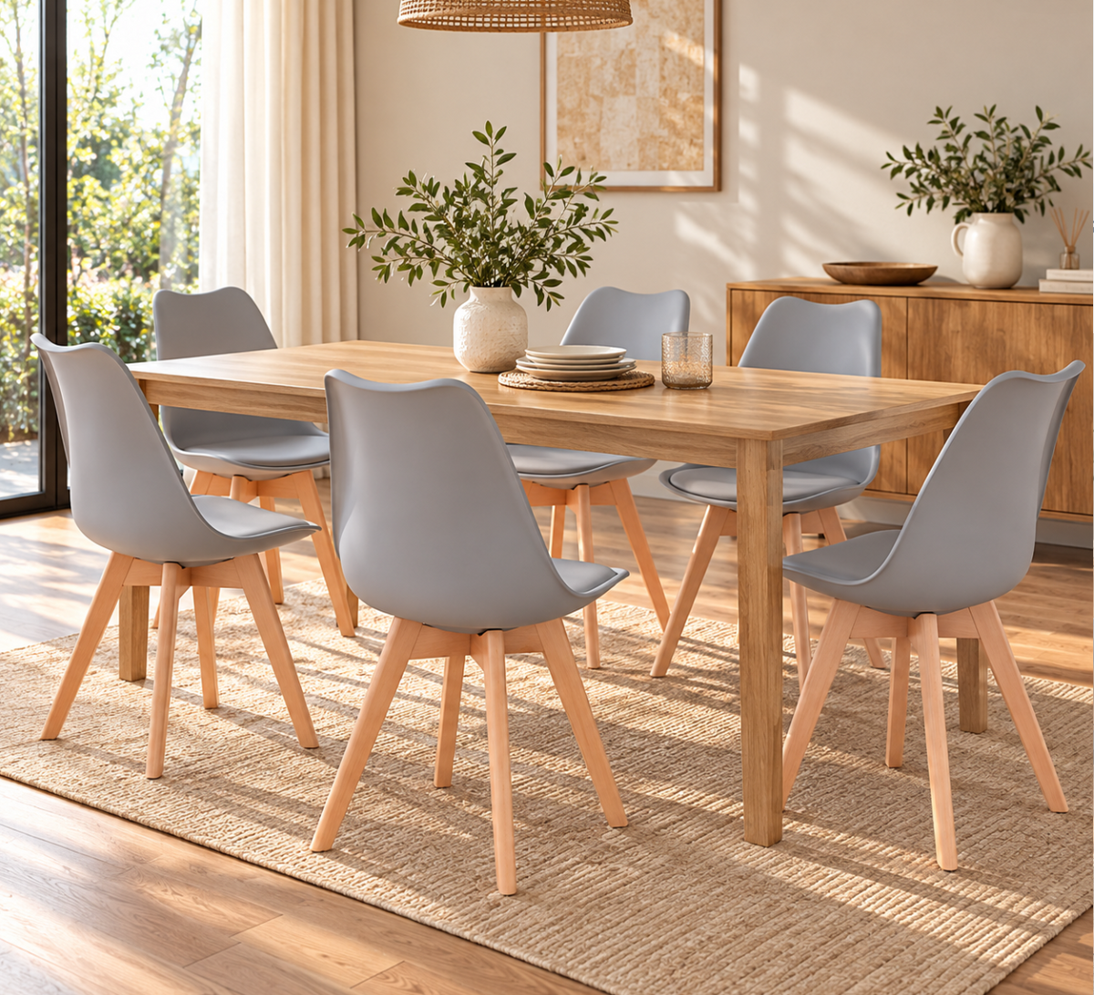 Chaises Hêtre Scandinave – vue 3