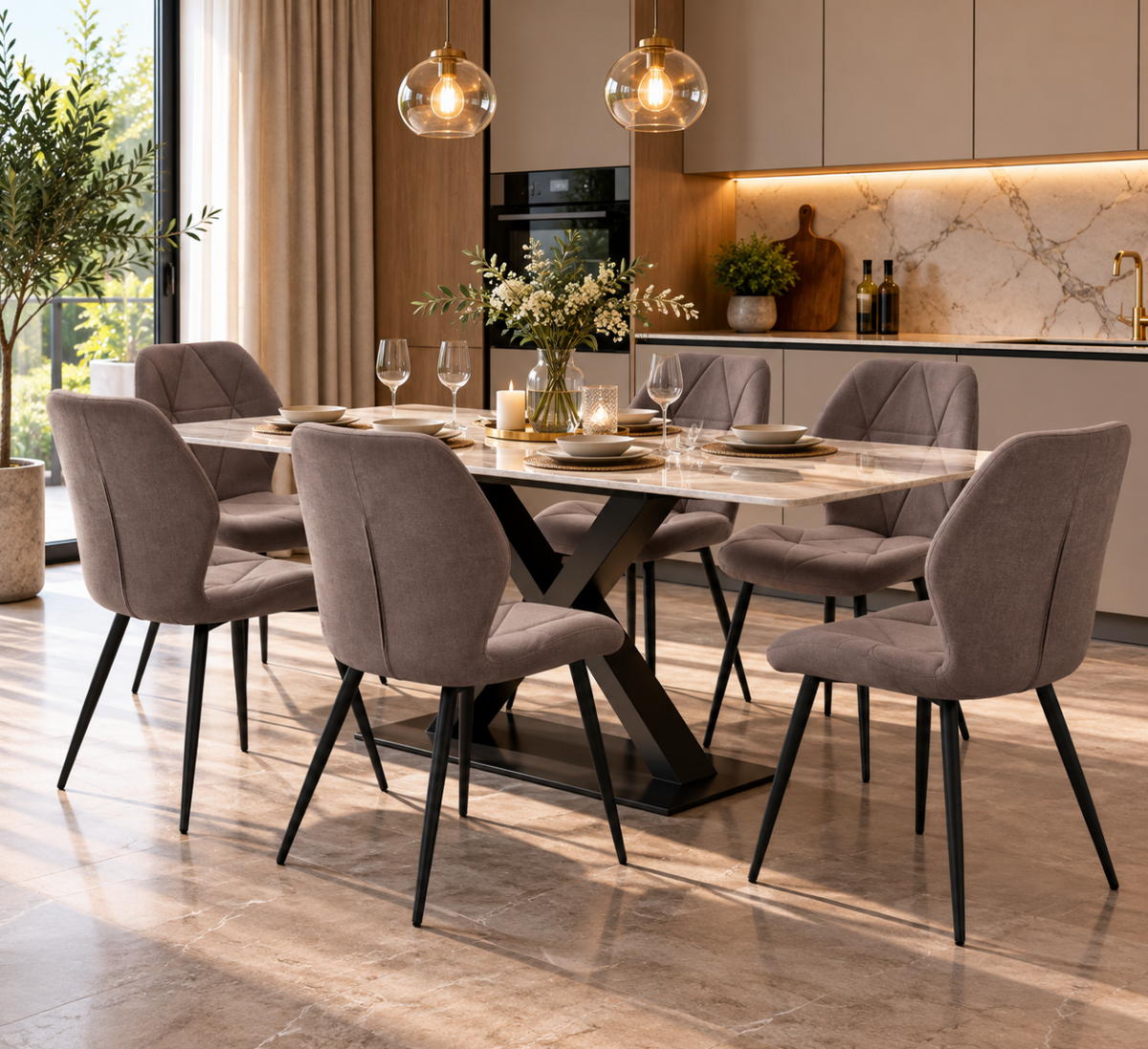 Chaises en lin – vue 2