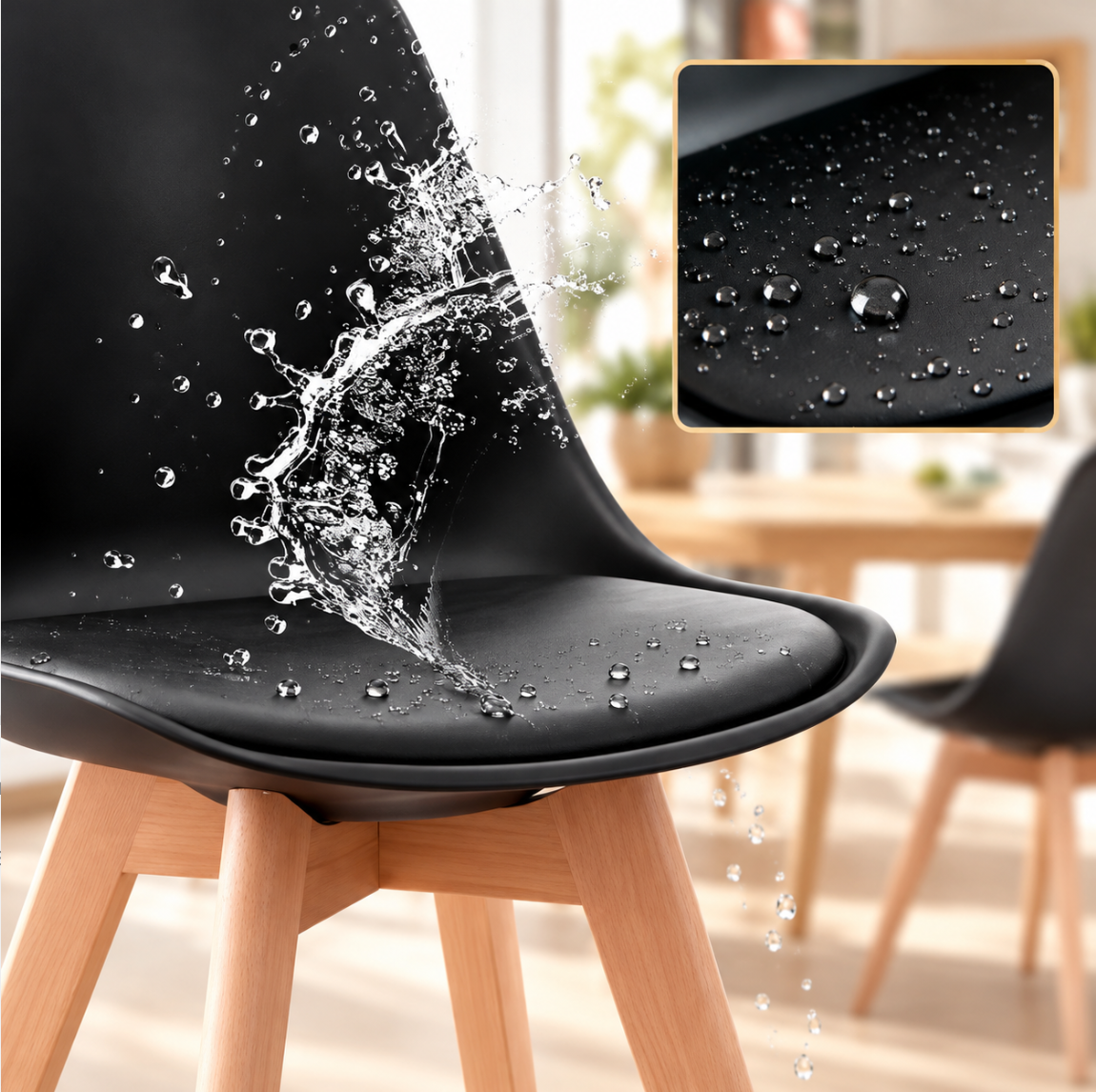 Chaises Hêtre Scandinave – vue 7