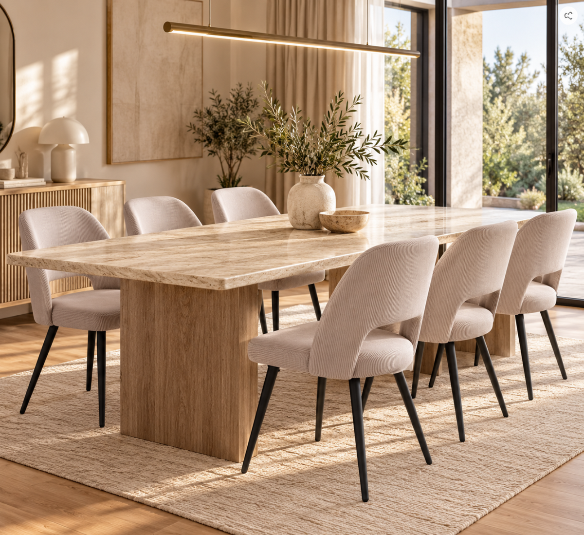 Chaises Velours Côtelé – vue 9