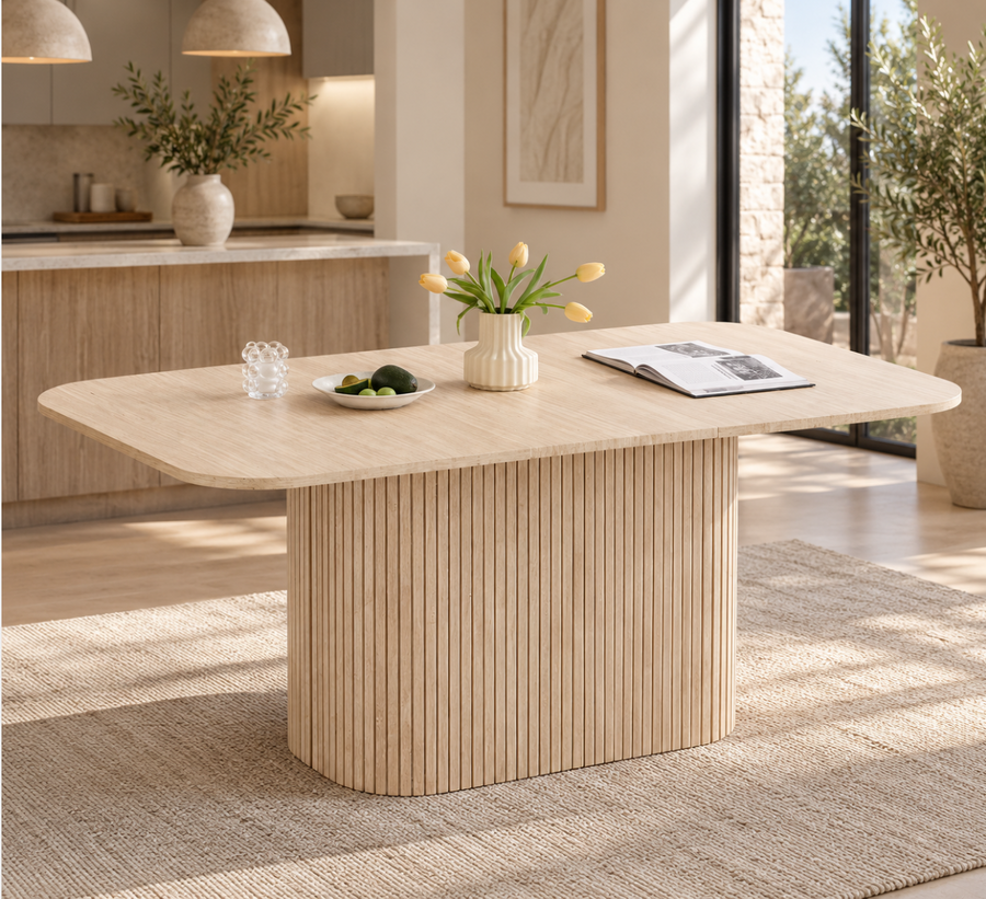 Table à manger rectangulaire 160 × 90 cm – vue 2