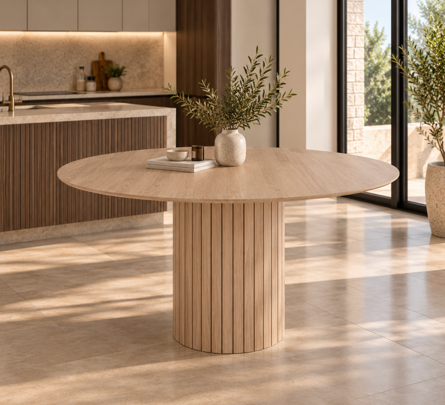 Table à Manger Ronde Bois Design – vue 2