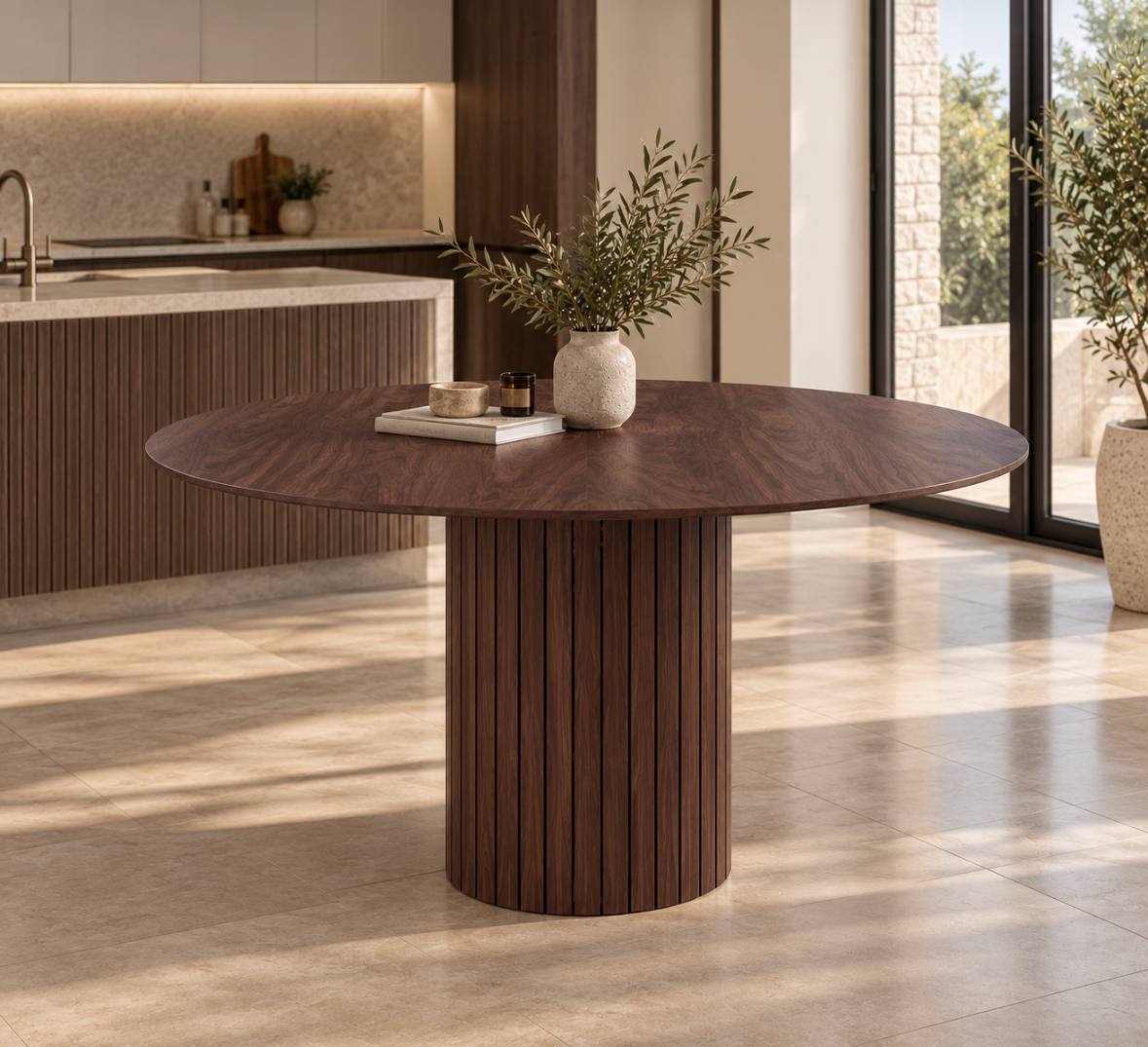Table à Manger Ronde Bois Design