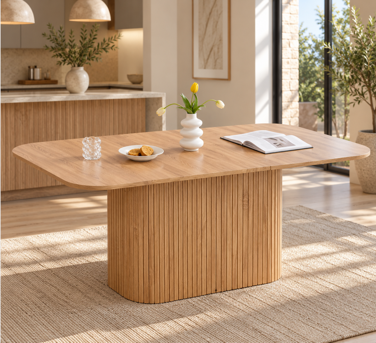 Table à manger rectangulaire 160 × 90 cm