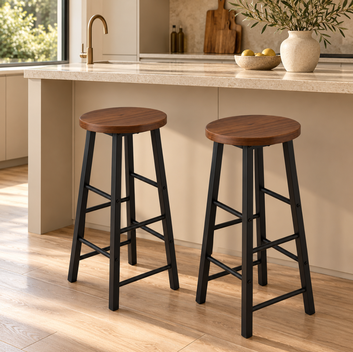 Tabourets de bar industriels – vue 3